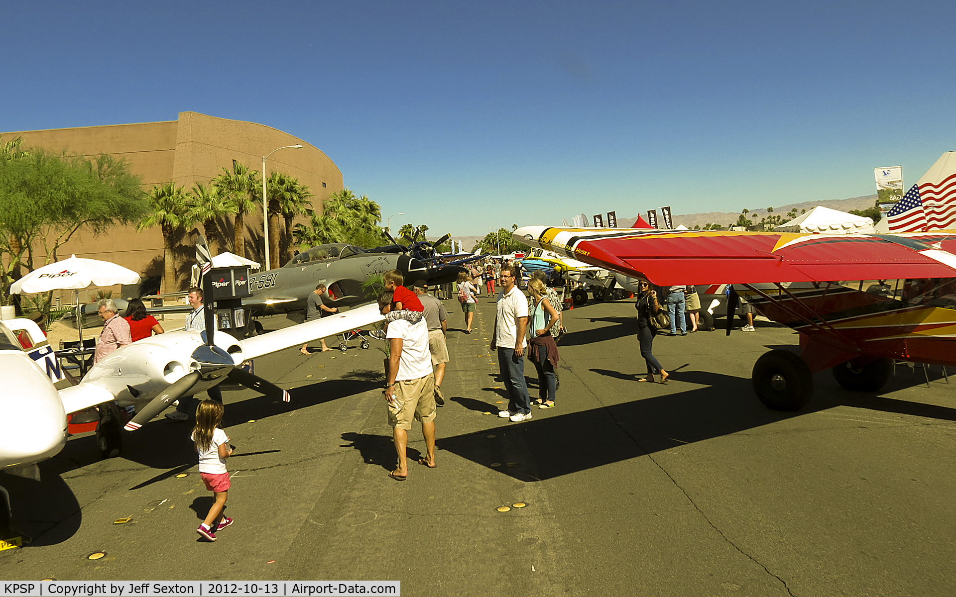 Palm Springs International Airport (PSP) - AOPA 2012. General view of Static Display at Palm Springs Convention Centre.