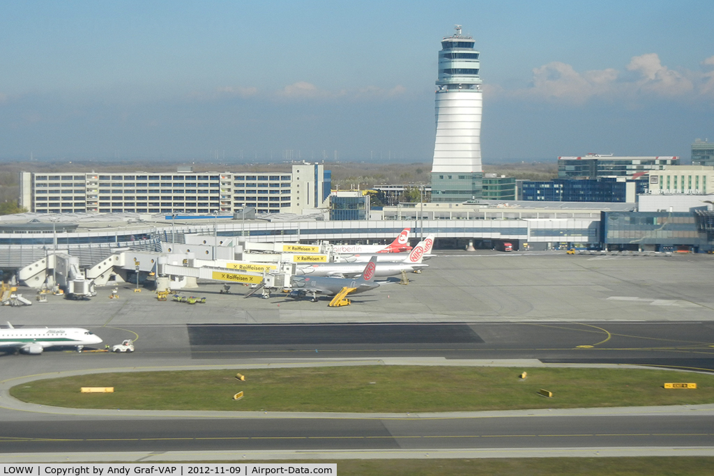 Vienna International Airport, Vienna Austria (LOWW) - Overview of the VIE apron