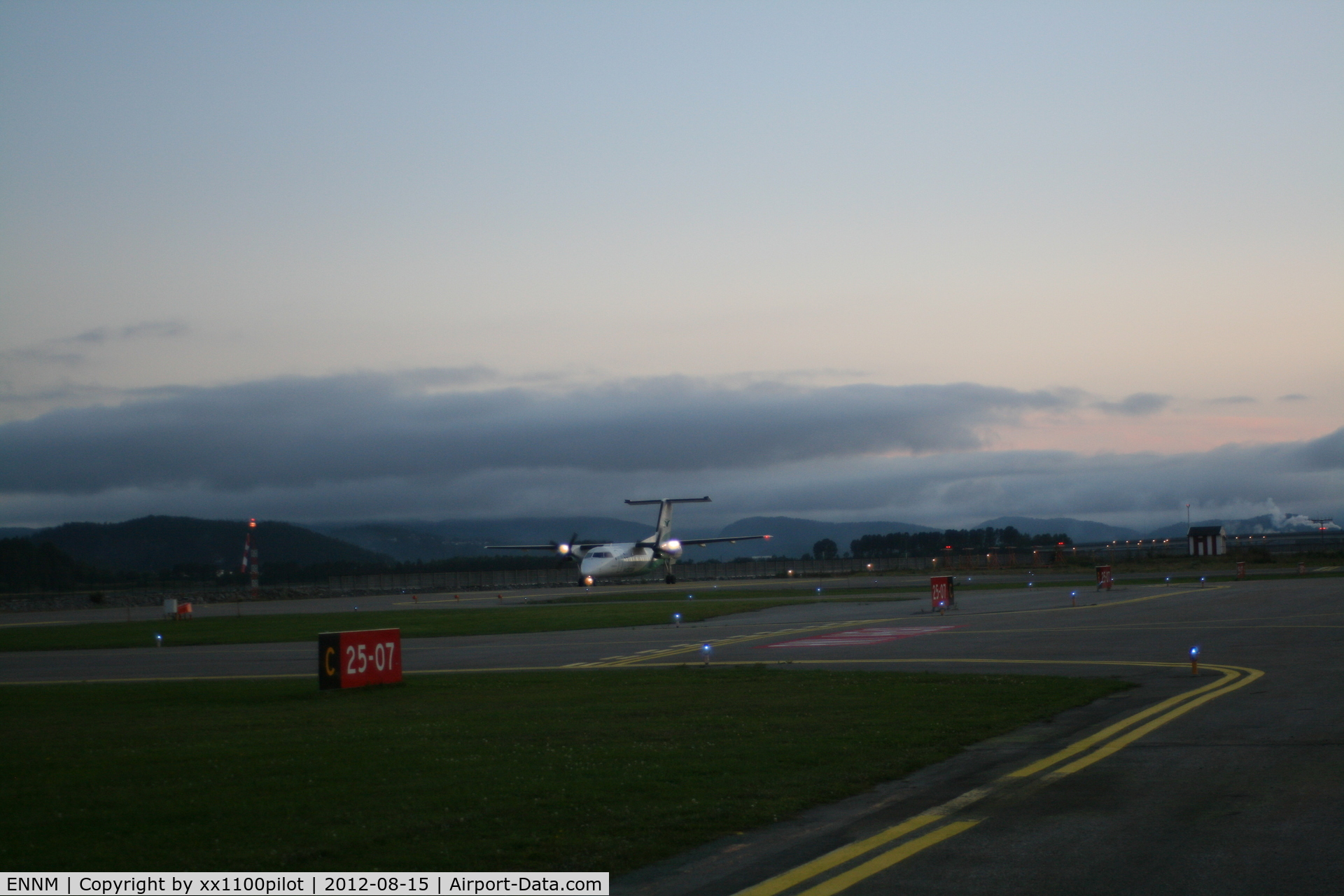 Namsos Airport, Namsos, Nord-Trøndelag Norway (ENNM) - One Runway 07-25. Sceduled flights by Wideröe.