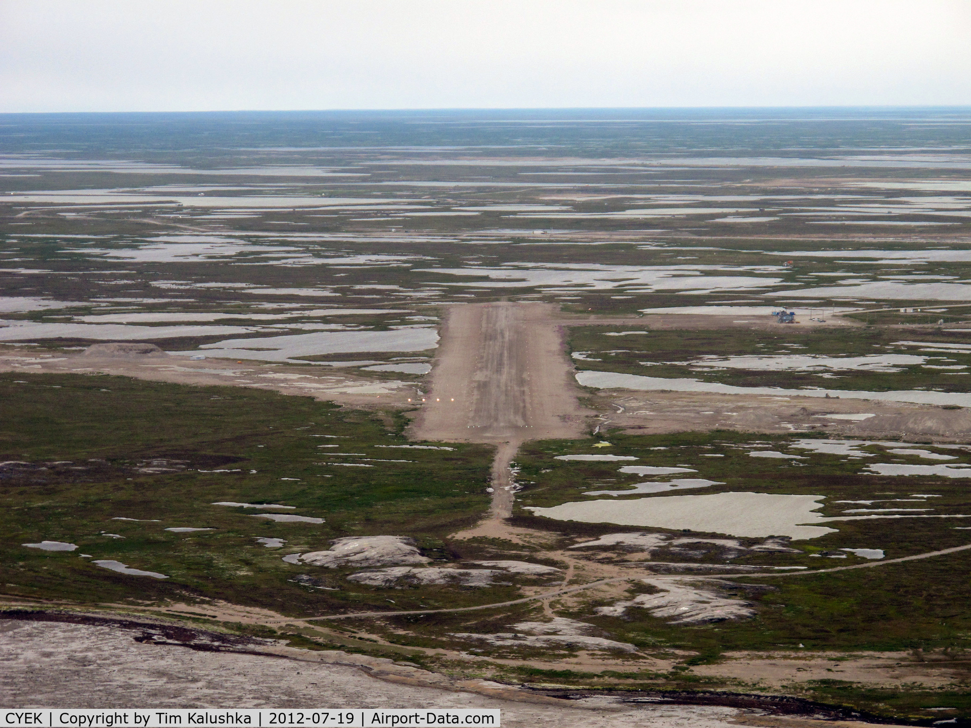 Arviat Airport, Arviat, Nunavut Canada (CYEK) - runway 33 True