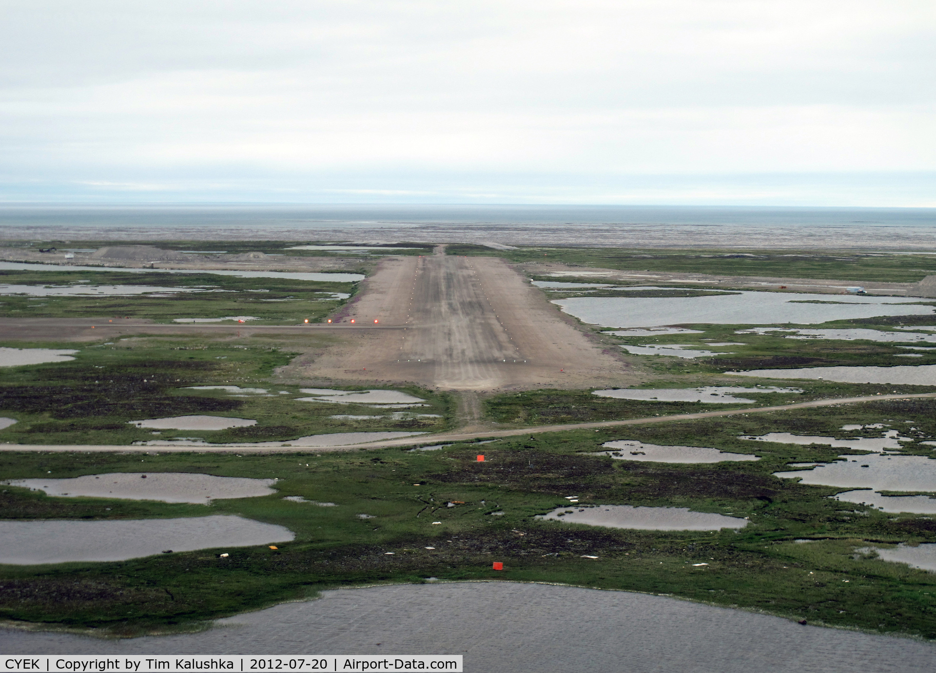 Arviat Airport, Arviat, Nunavut Canada (CYEK) - Runway 15 True