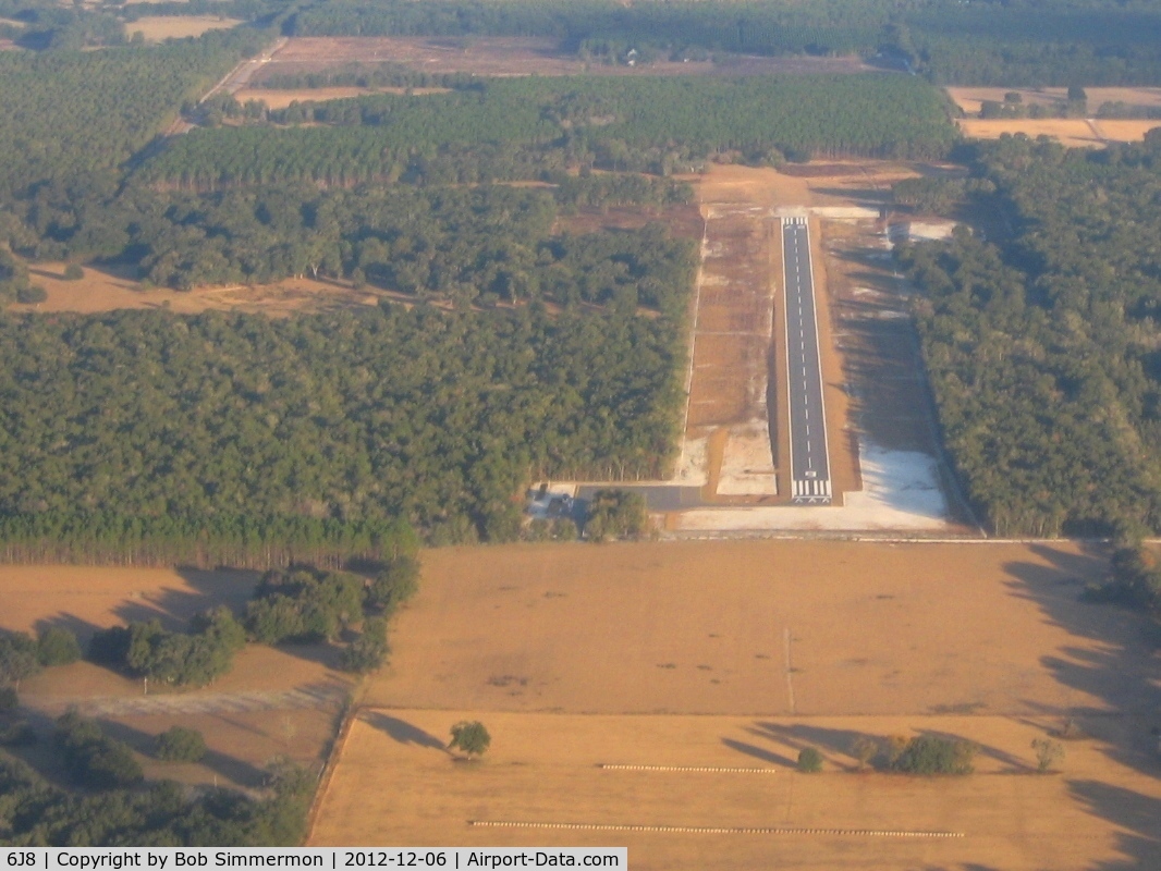 Oak Tree Landing Airport (6J8) - Looking down RWY 9