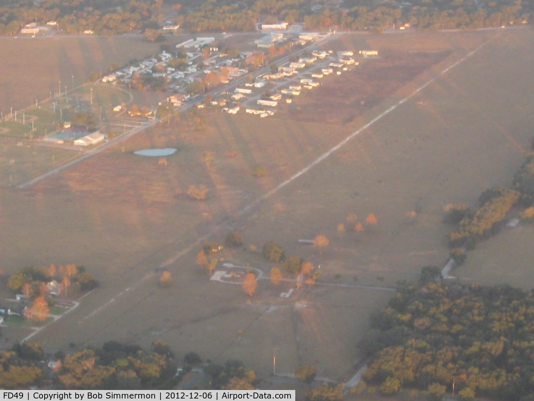 Montgomery's Flying M Ranch Airport (FD49) - Looking NE at dusk