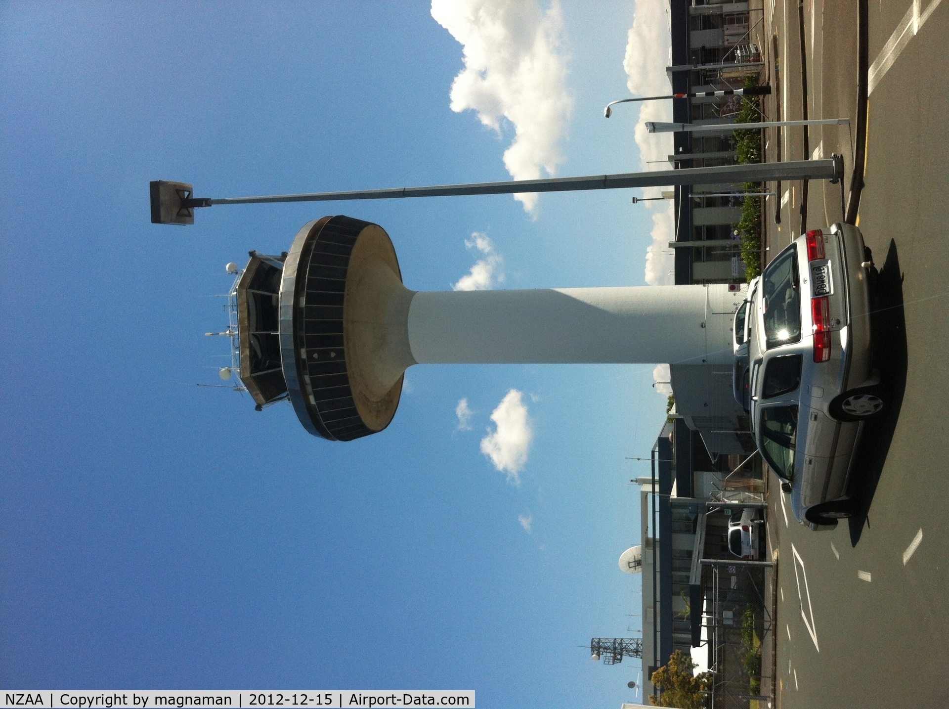 Auckland International Airport, Auckland New Zealand (NZAA) - control tower as seen from jetstar end of domestic terminal