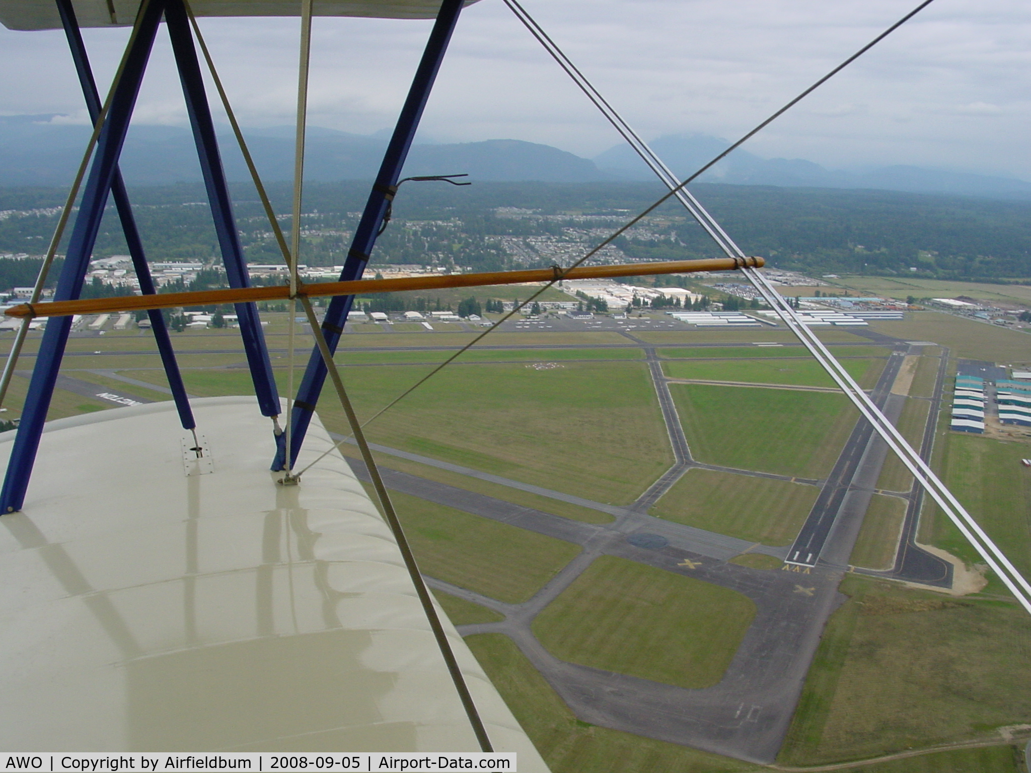 Arlington Municipal Airport (AWO) - Taken from Travelair N9024 