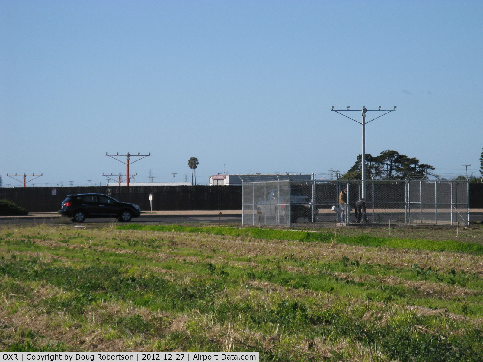 Oxnard Airport (OXR) - Recent installation of Rwy 25 alignment approach lights-off and on-airport