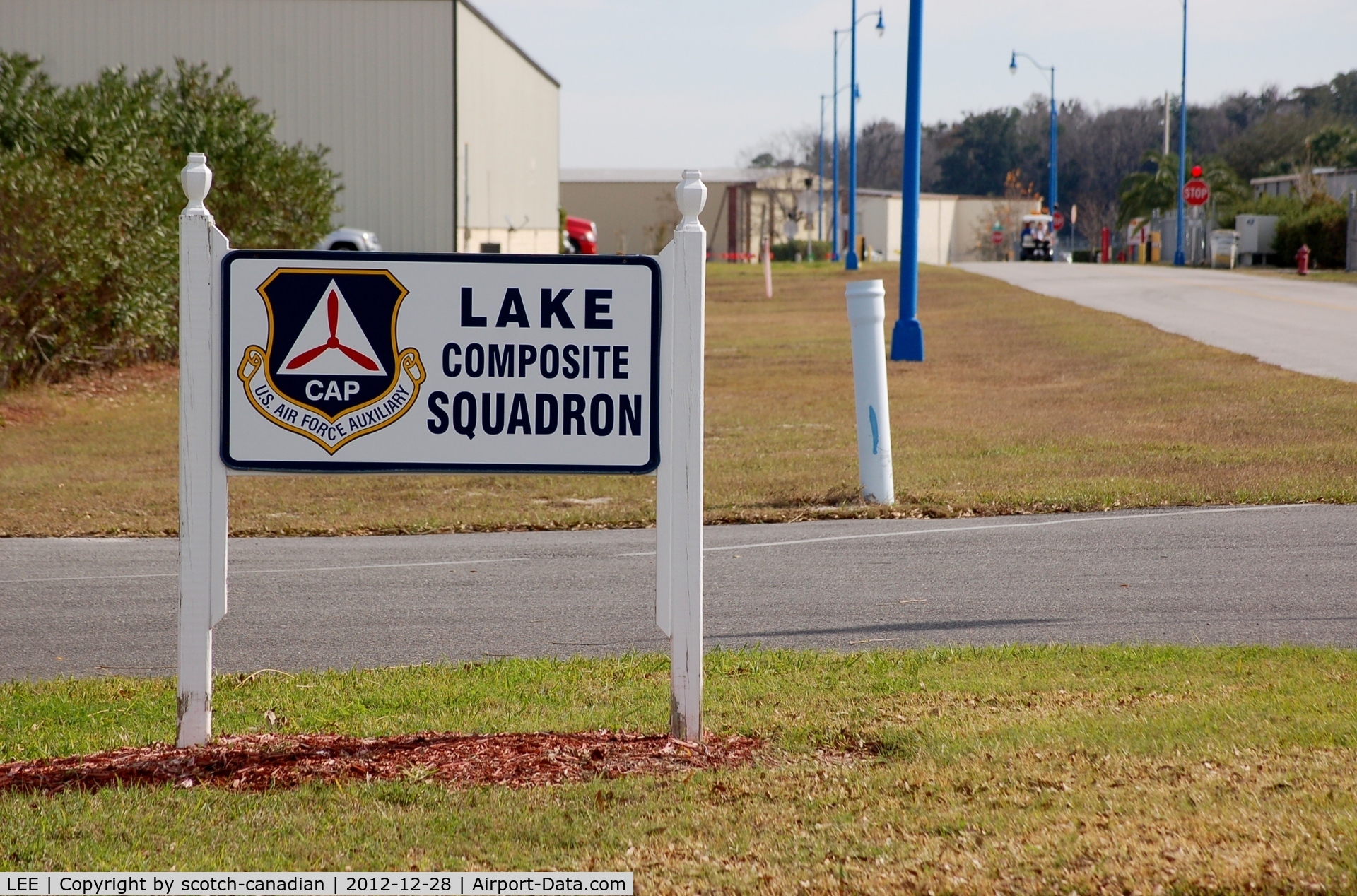 Leesburg International Airport (LEE) - Sign - Lake Composite Squadron, Civil Air Patrol, at Leesburg International Airport, Leesburg, FL  