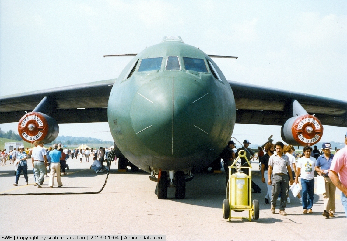 Stewart International Airport (SWF) - Lockheed C-141 Starlifter of the  183d Air Transport Squadron, Mississippi Air National Guard at the 1989 Stewart International Airport Air Show, Newburgh, NY