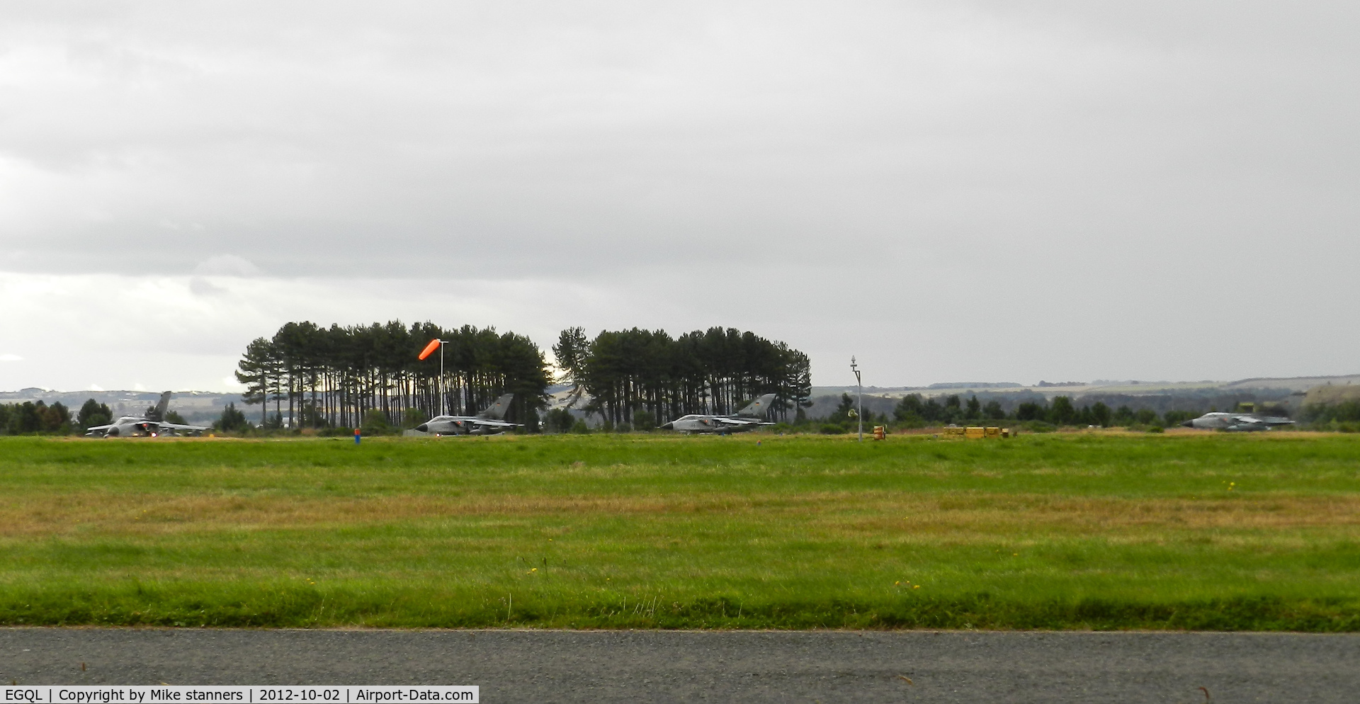 RAF Leuchars Airport, Leuchars, Scotland United Kingdom (EGQL) - JBG-32 Tornado ECR's 46+56,46+36,46+35 & a single Tornado IDS 44+90 From AG-51 ,On the right,taxi out to runway 27 for an afternoon joint warrior mission