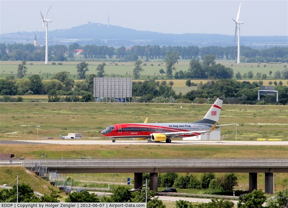 Leipzig/Halle Airport, Leipzig/Halle Germany (EDDP) - Aircrafts arriving on rwy 26R usually taxi along A1 and W1 via N to apron 1 - so is this plane doing.