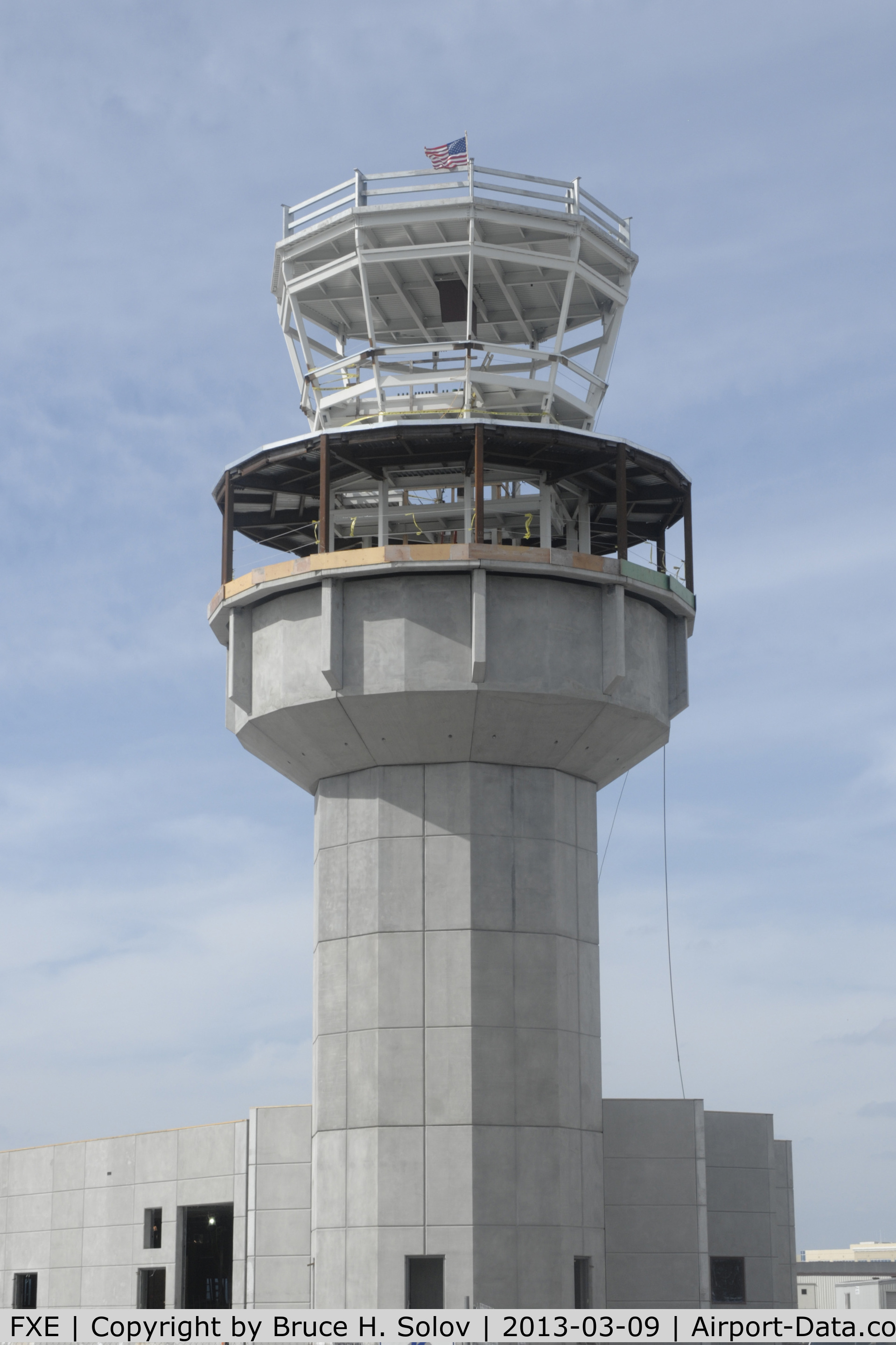 Fort Lauderdale Executive Airport (FXE) - The new ATC tower under construction, after 40 years of having the same ATC tower