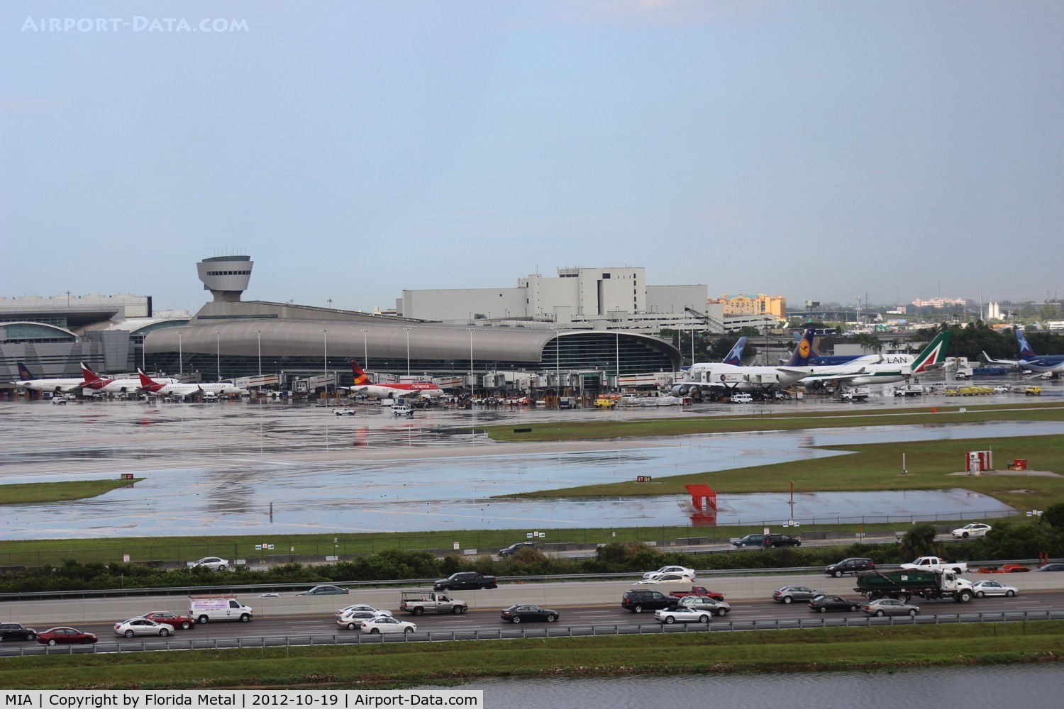 Miami International Airport (MIA) - Miami Airport from the Hilton