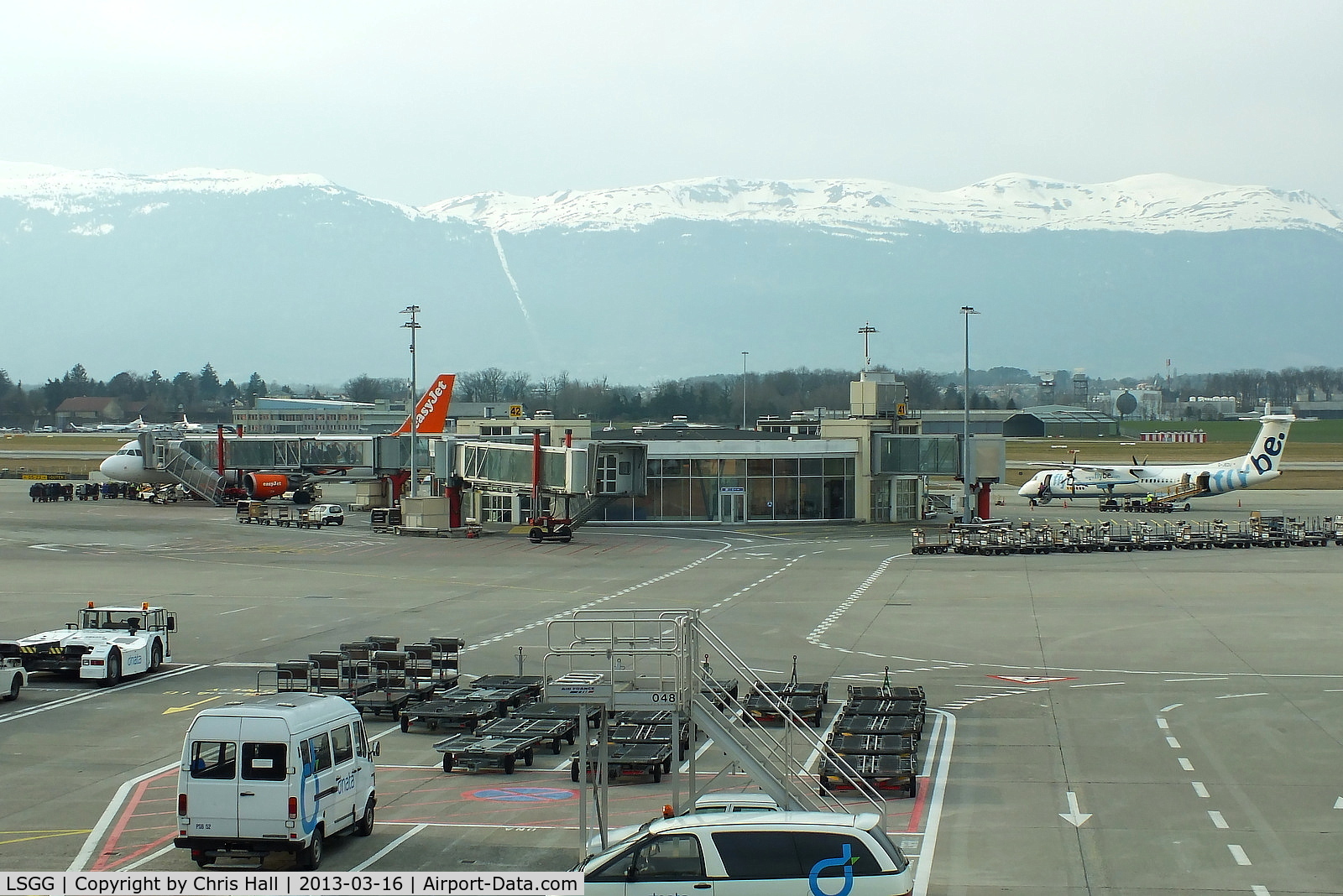 Geneva Cointrin International Airport, Geneva Switzerland (LSGG) - satallite gates at Geneva