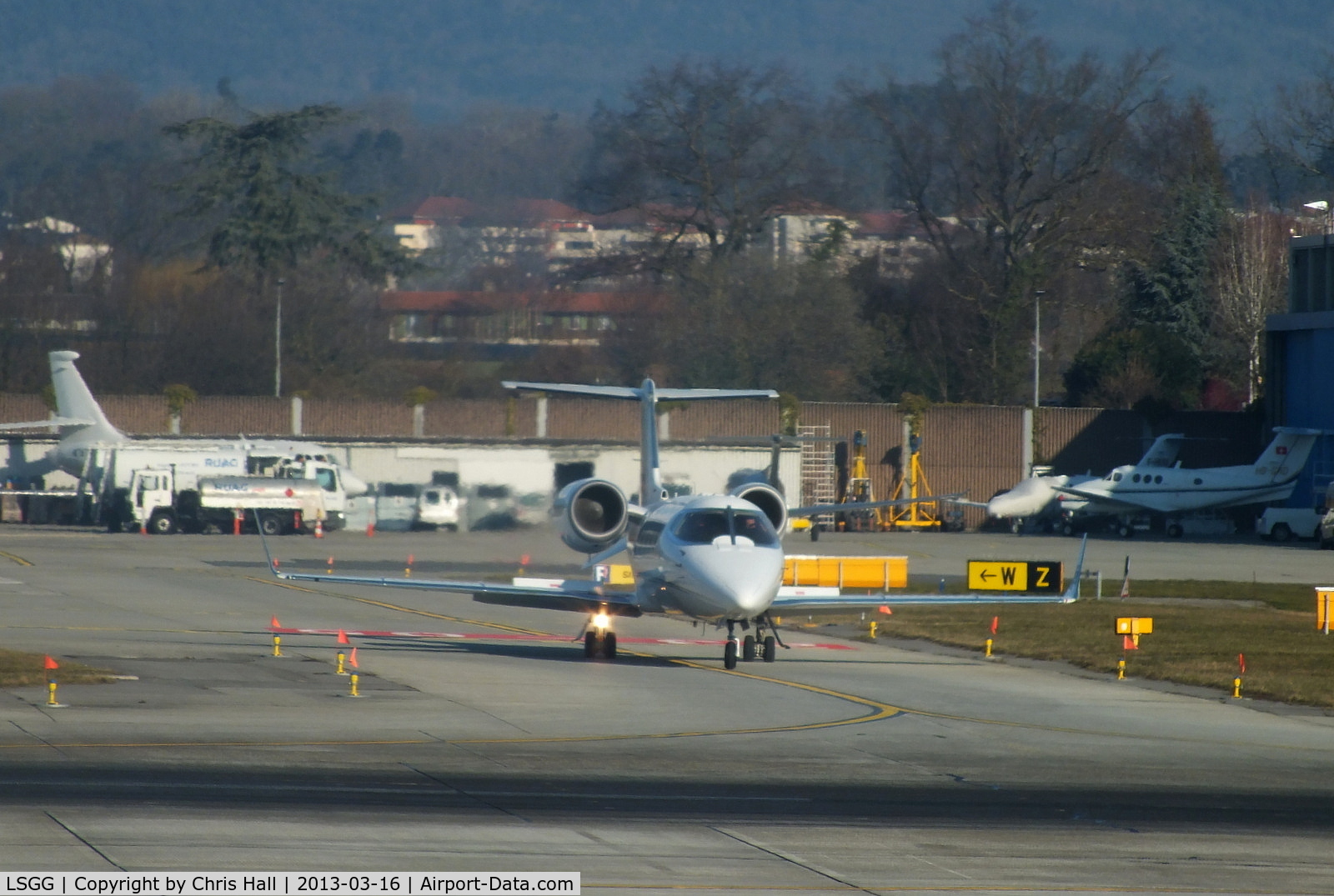 Geneva Cointrin International Airport, Geneva Switzerland (LSGG) - northern BizJet apron at Geneva