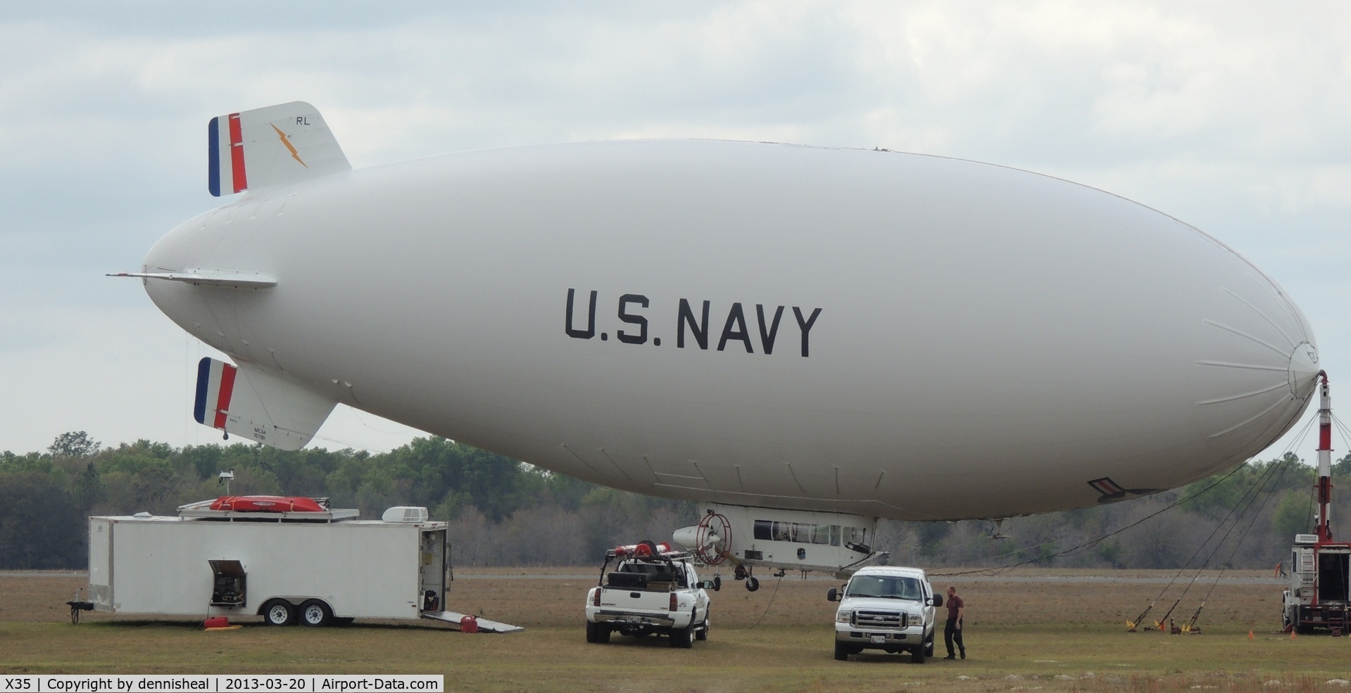 Marion County Airport (X35) - The Navy's only airship winters at the marion county airport.