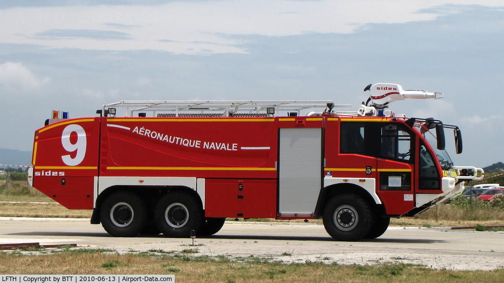 Hyères Le Palyvestre Airport, Hyères France (LFTH) - French naval aviation firetruck SIDES VMA 105