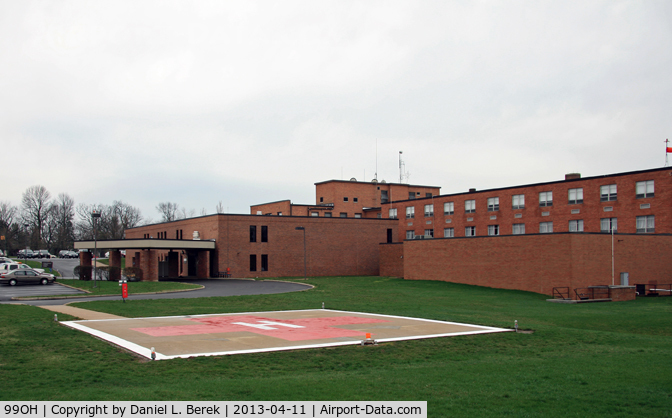 Mercy Memorial Hospital Heliport (99OH) - Hospital heliport, near Grimes Field