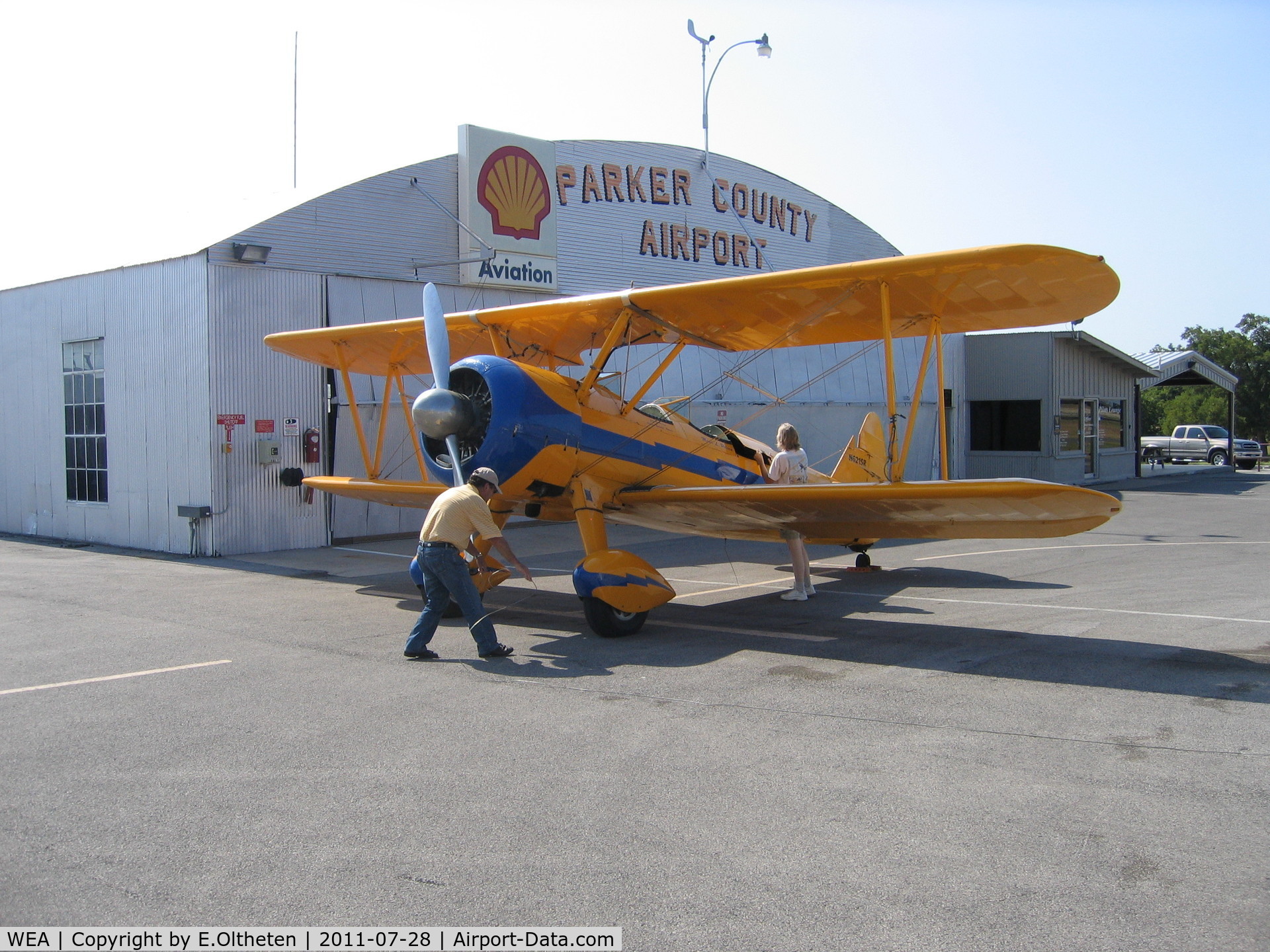 Parker County Airport (WEA) - Refueling at Parker county airport