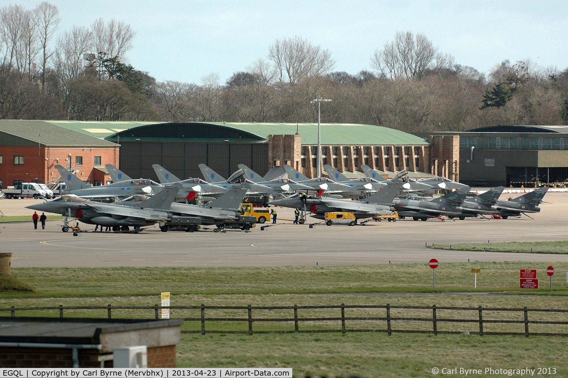 RAF Leuchars Airport, Leuchars, Scotland United Kingdom (EGQL) - French Navy aircraft operating as part of the Joint Warrior exercise.