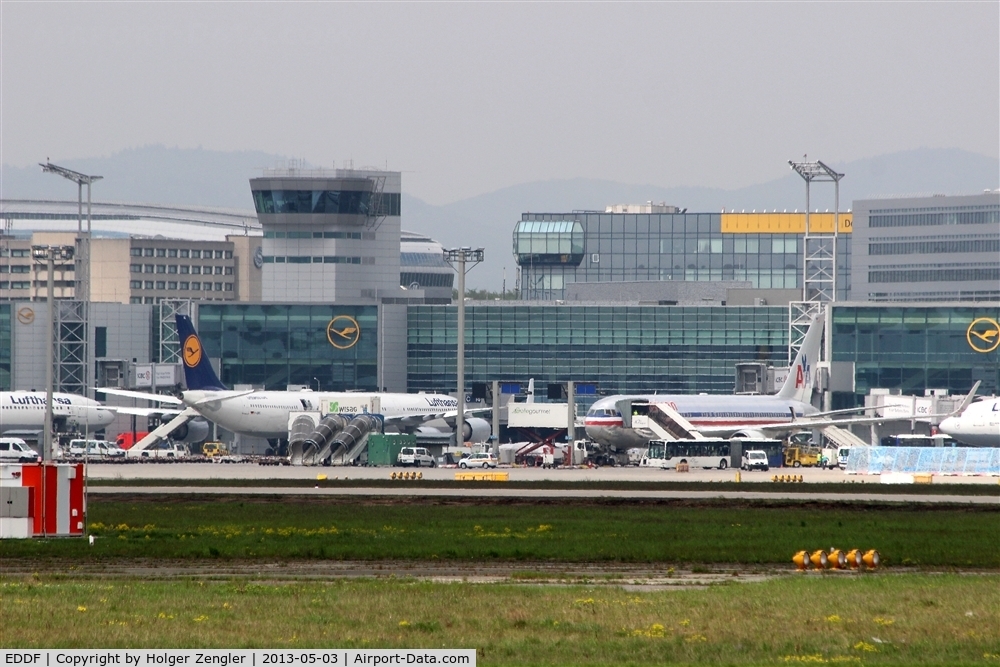 Frankfurt International Airport, Frankfurt am Main Germany (EDDF) - View to apron in front of Terminal 1...