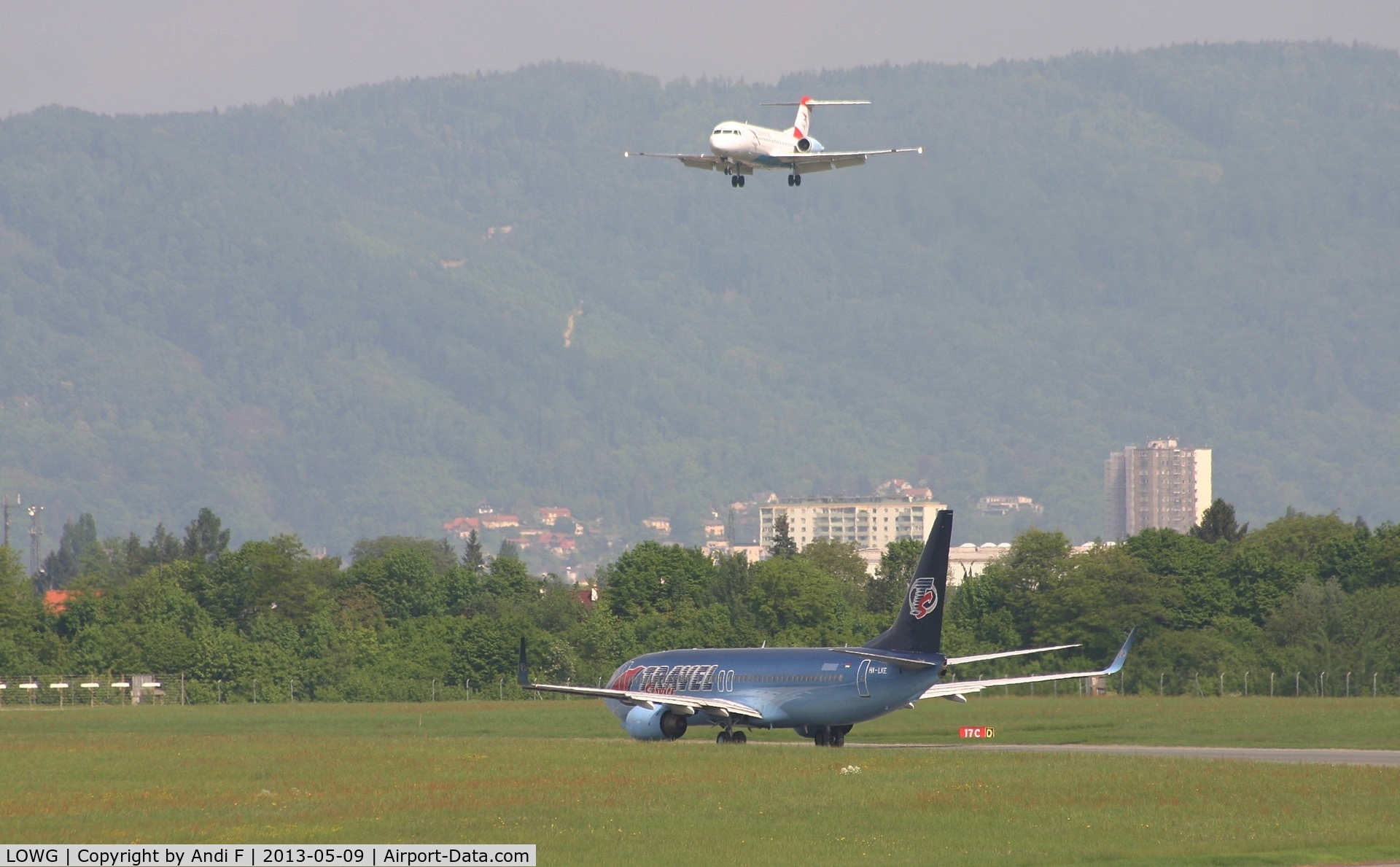Graz Airport, Graz Austria (LOWG) - Travel Service Hungary Boeing 737-86Q