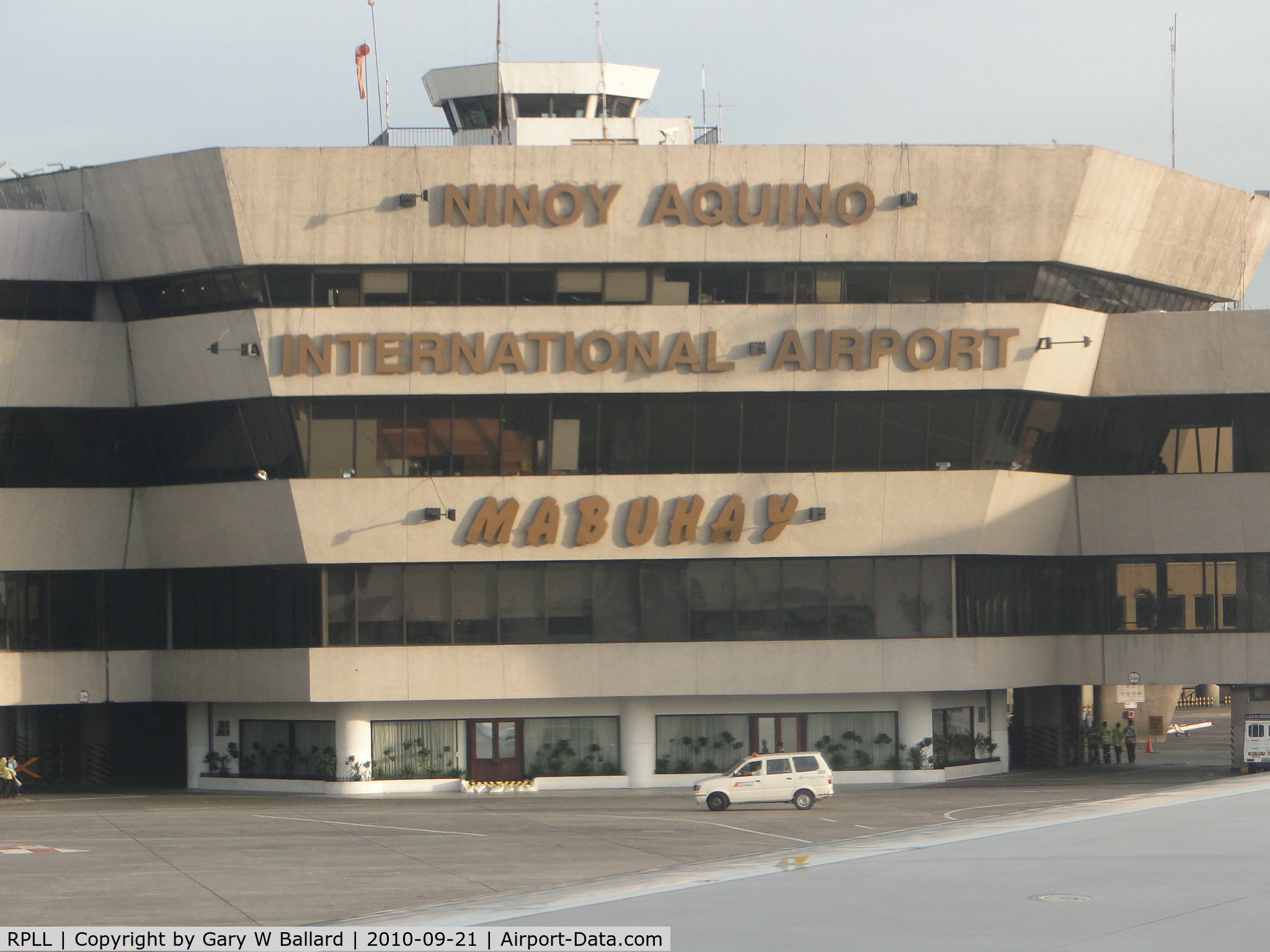 Ninoy Aquino International Airport, Manila Philippines (RPLL) - Terminal 1 as seen from Delta flight No.629 Manila - Nagoya - Detroit. Gary W Ballard photo Sept. 2010