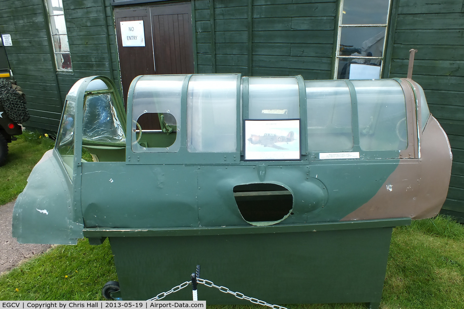 Sleap Airfield Airport, Shrewsbury, England United Kingdom (EGCV) - Miles M.25 Martinet canopy at the Wartime Aircraft Recovery Group, Sleap