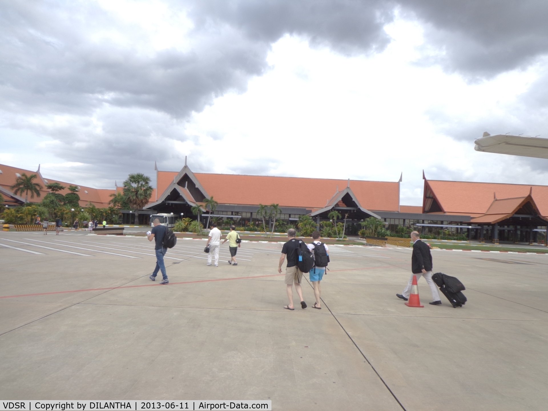 Angkor International Airport, Siem Reap Cambodia (VDSR) - the terminal view from airside.