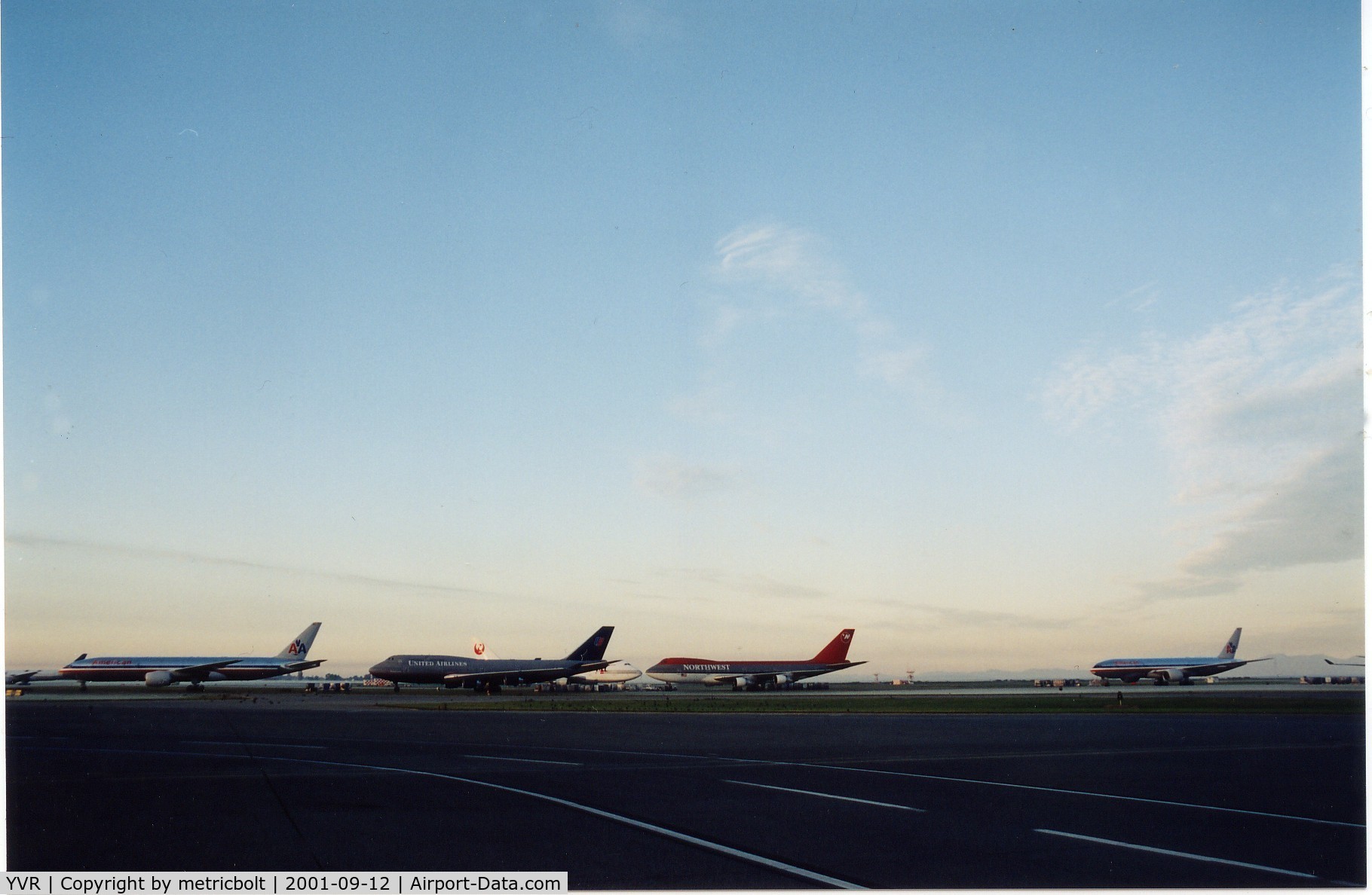 Vancouver International Airport, Vancouver, British Columbia Canada (YVR) - Aircraft diverted to YVR Sep/11/2001