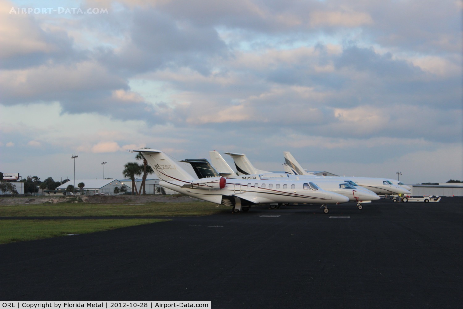 Executive Airport (ORL) - Some lined up aircraft for NBAA