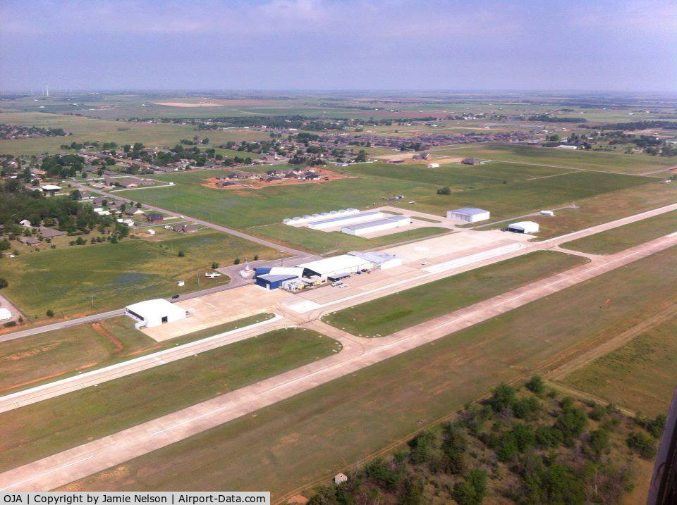 Thomas P Stafford Airport (OJA) - Aerial shot of Weatherford-Stafford Airport