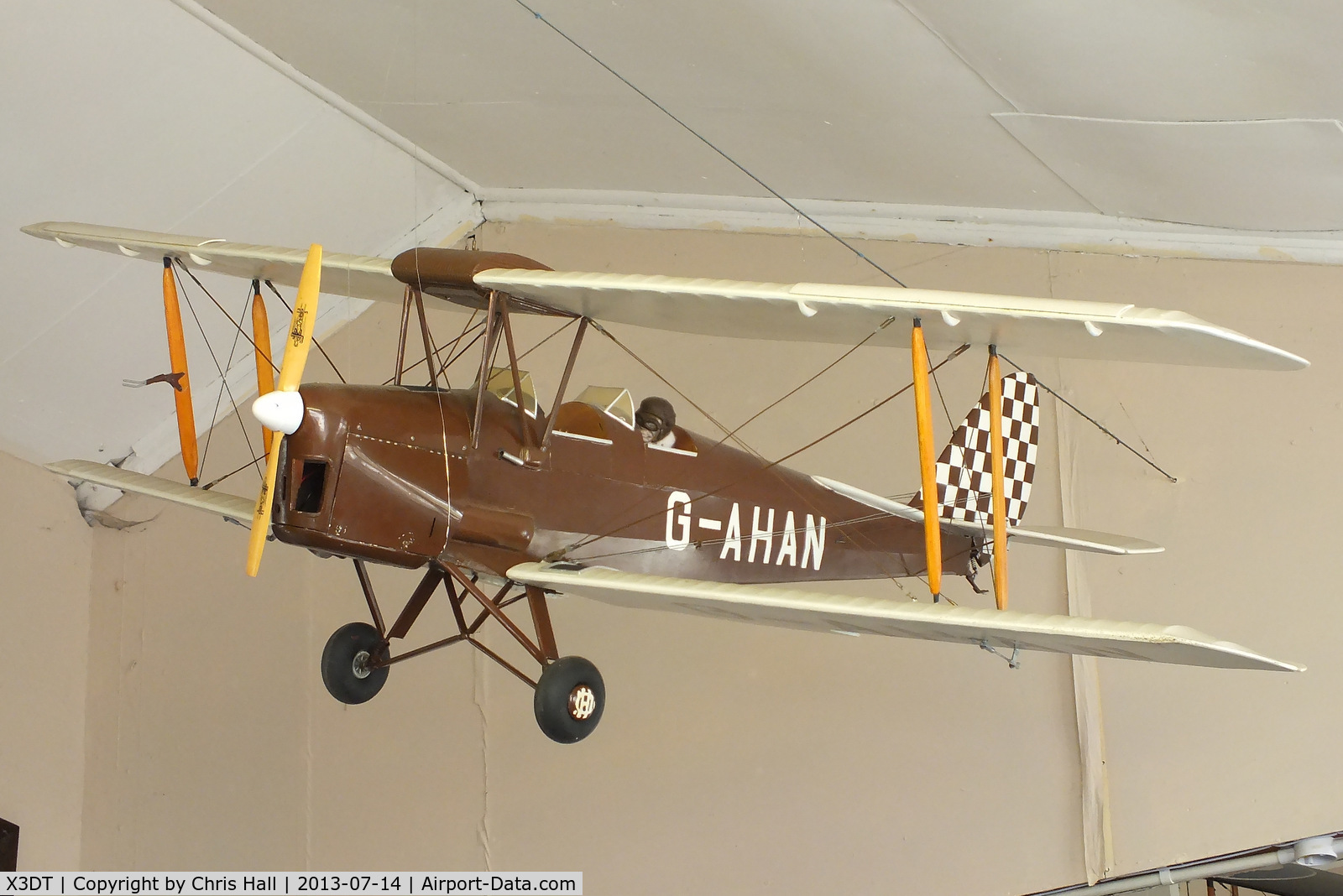 X3DT Airport - Large scale model of a de Havilland DH82A Tiger Moth displayed at the South Yorkshire Aircraft Museum, AeroVenture, Doncaster