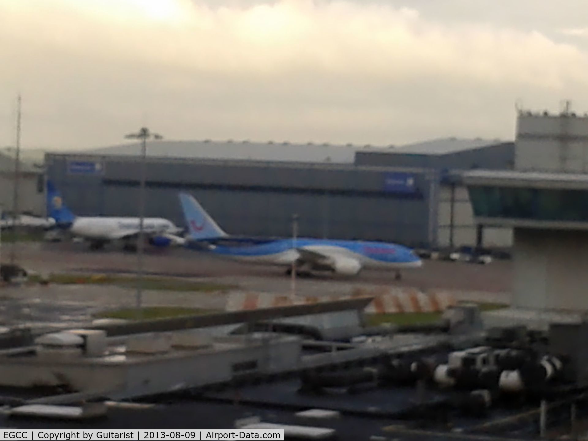 Manchester Airport, Manchester, England United Kingdom (EGCC) - Not seen a 787 before so a hurried photo on my mobile