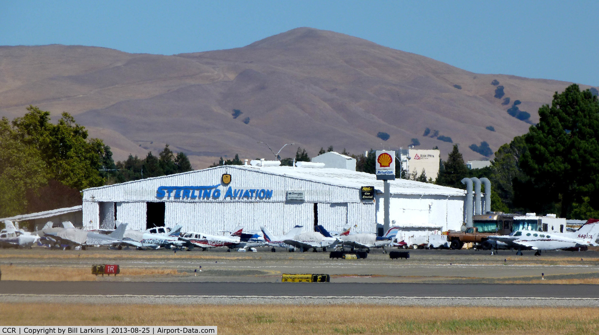 Buchanan Field Airport (CCR) - Sterling Aviation hangar and ramp area.
