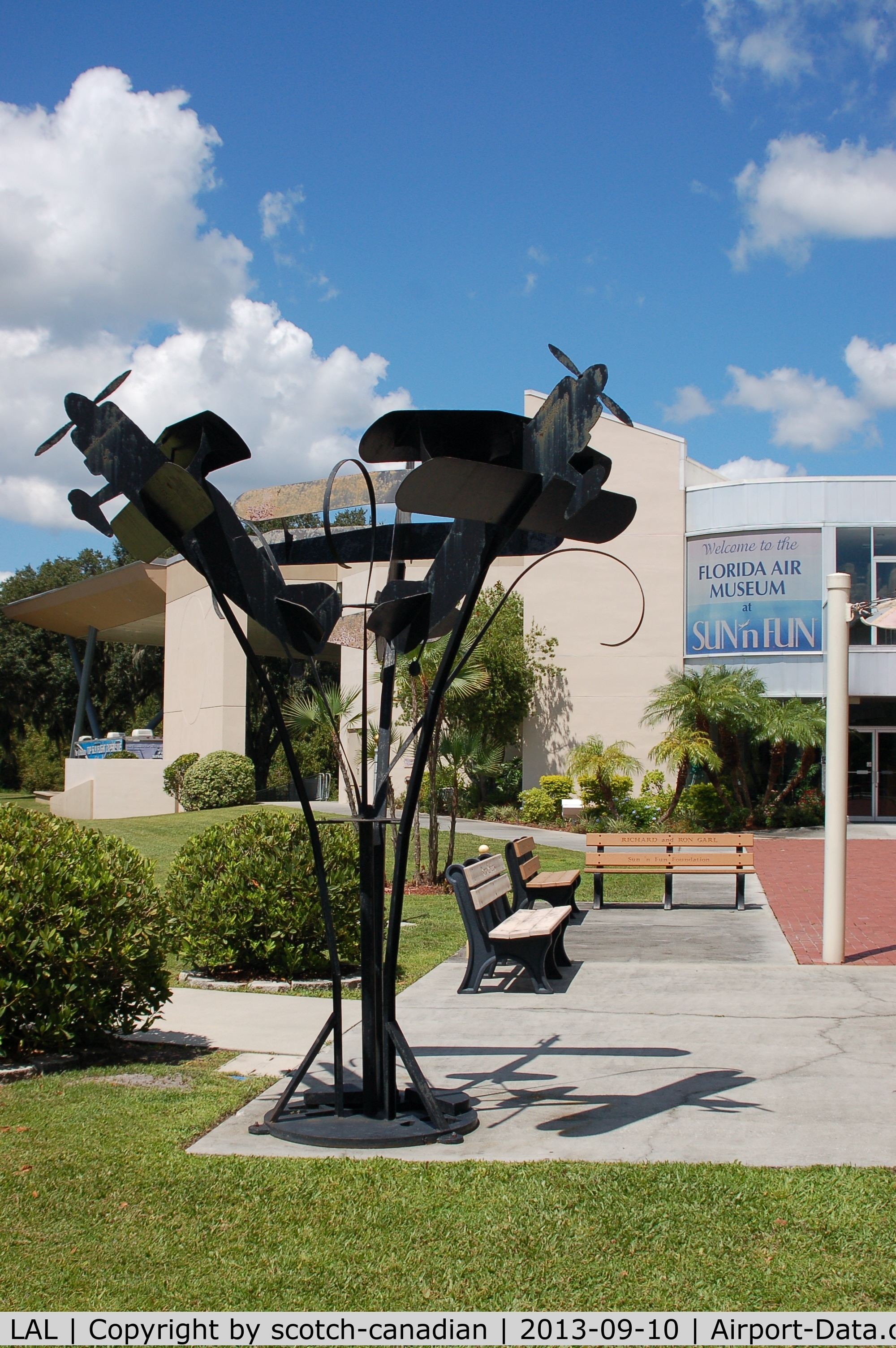 Lakeland Linder Regional Airport (LAL) - Metal Sculpture at the Florida Air Museum, Lakeland Linder Regional Airport, Lakeland, FL