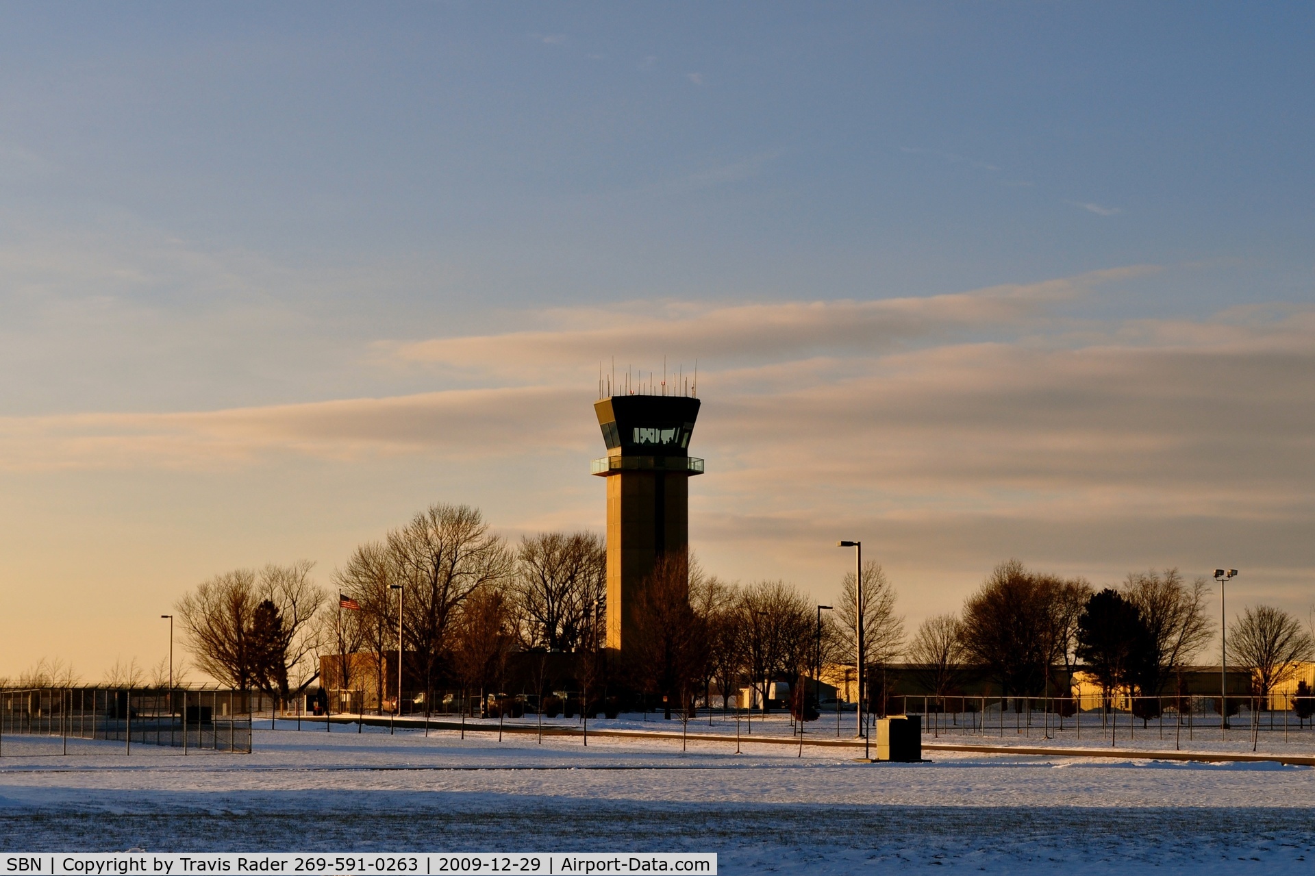 South Bend Airport (SBN) - South Bend Tower at Sunset