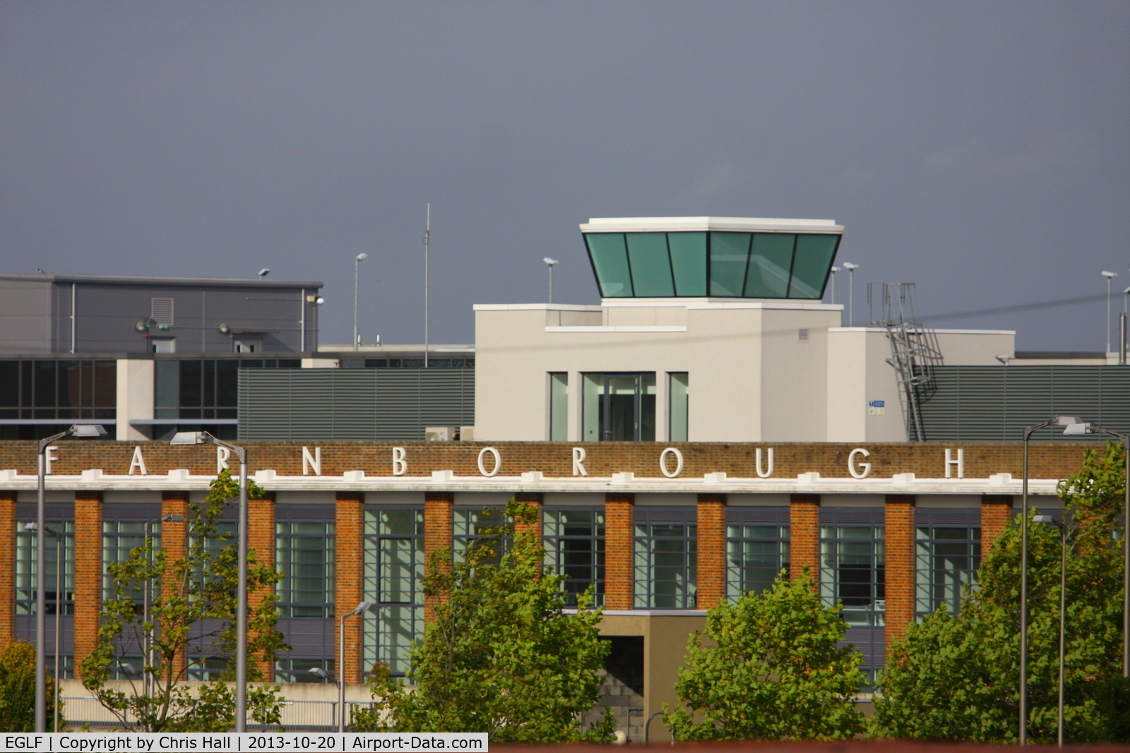 Farnborough Airfield Airport, Farnborough, England United Kingdom (EGLF) - the former Farnborough Airport terminal and Tower, now part of the Farnborough Business Park