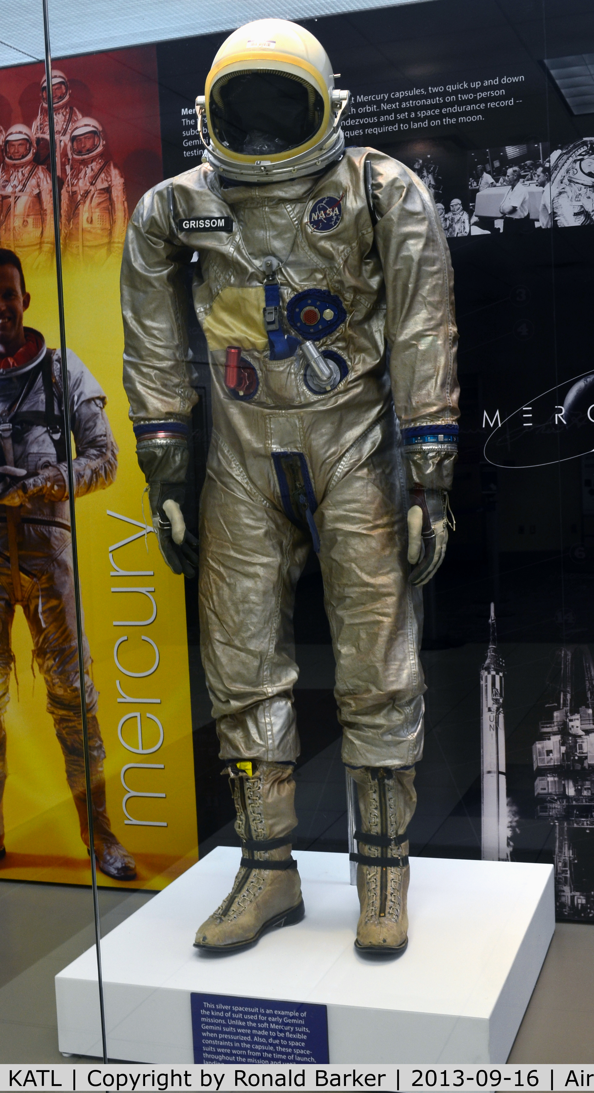 Hartsfield - Jackson Atlanta International Airport (ATL) - Mercury astronaut suit on display at Atlanta Airport