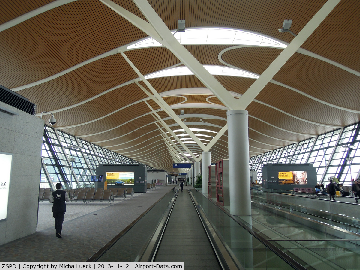 Shanghai Pudong International Airport, Shanghai China (ZSPD) - The very spacious Terminal 2 at Pu Dong