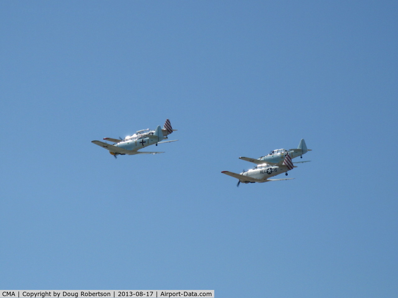 Camarillo Airport (CMA) - Condor Squadron fast pass over Rwy 26 at Wings Over Camarillo Airshow 2013