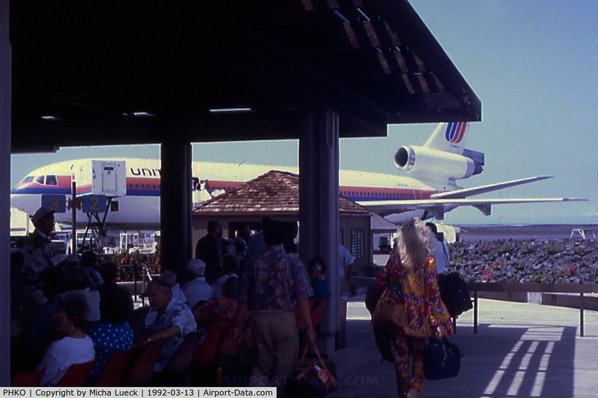 Kona International Airport, Kailua-Kona, Hawaii United States (PHKO) - Getting ready for the KOA-HNL-LAX flight