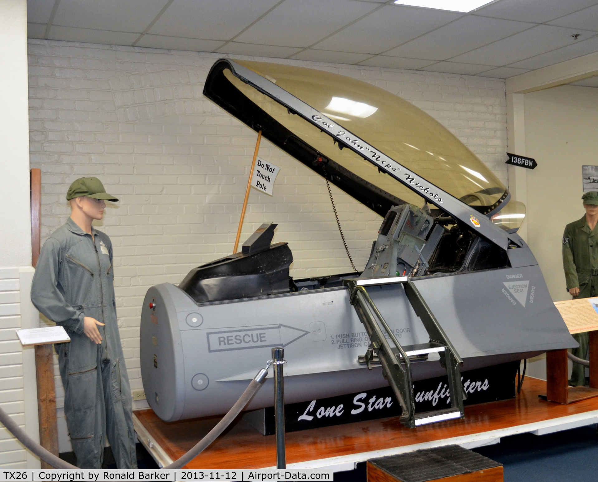 Mabry Ahp /ng/ Heliport (TX26) - F-16 egress trainer, Texas Military Museum, Camp Mabry, TX