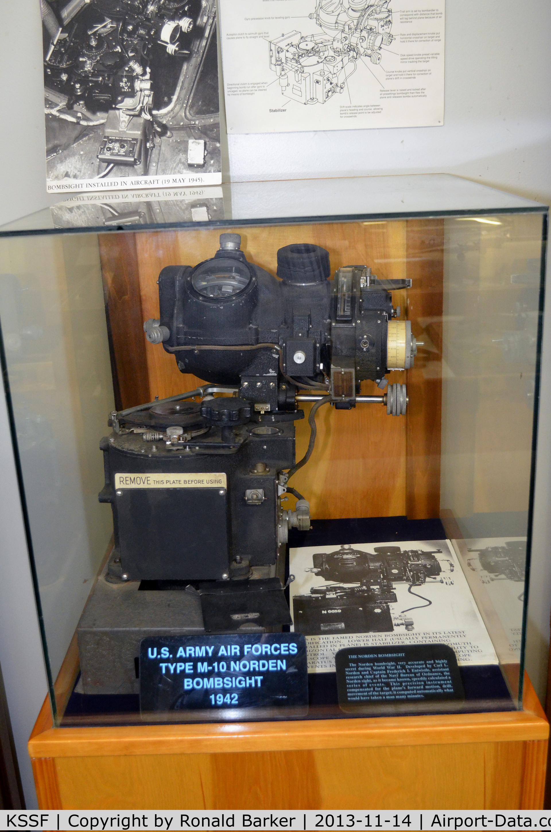 Stinson Municipal Airport (SSF) - M10 Norden Bomb Sight Texas Air Museum