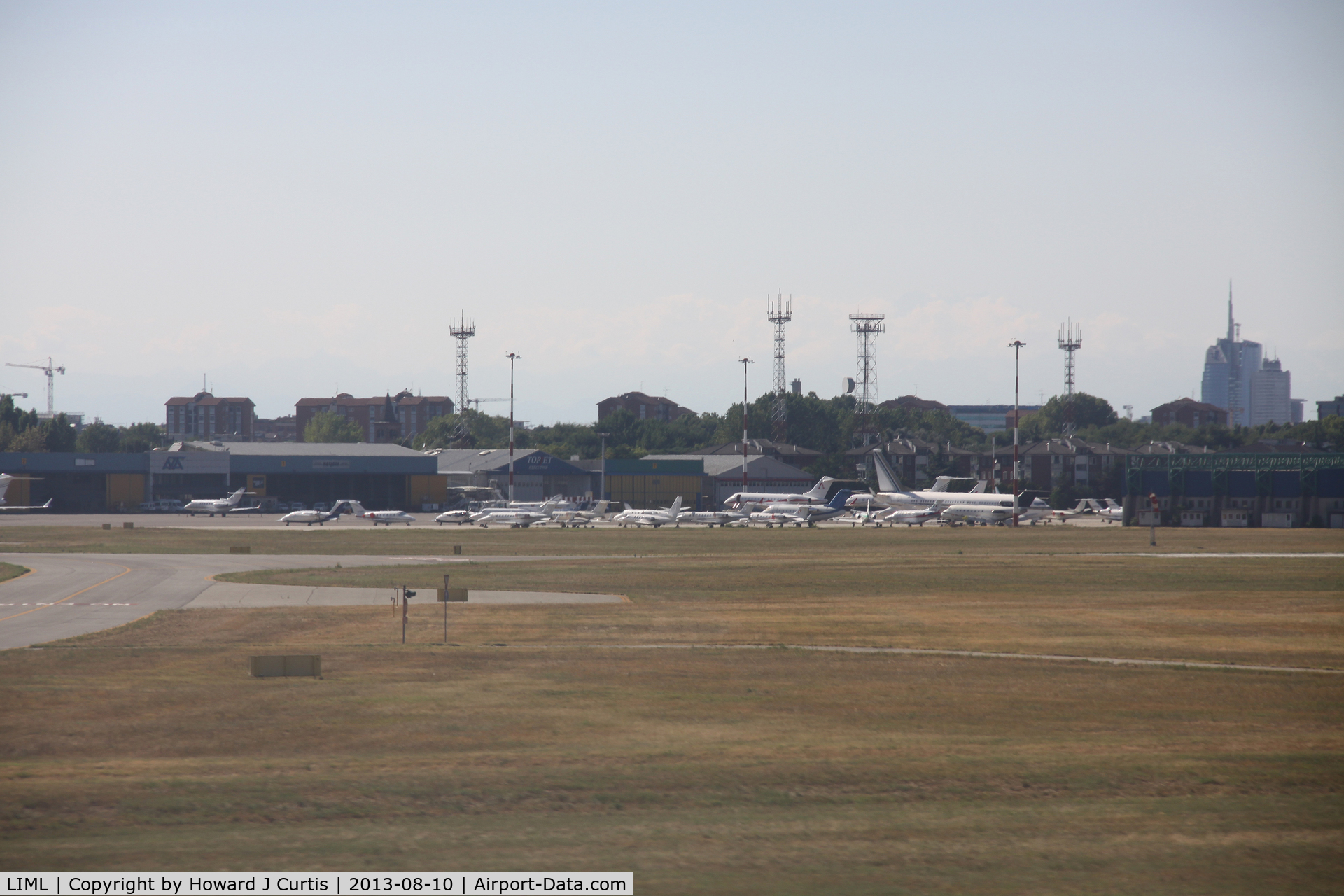 Linate Airport, Milan Italy (LIML) - LIML VIP area. (Yak-40 parked right of centre)