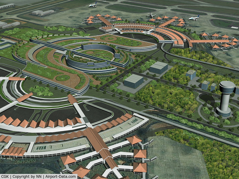 Soekarno-Hatta International Airport, Cengkareng, Banten (near Jakarta) Indonesia (CGK) - The Grand design of Soekarno-Hatta International Airport, Jakarta - (will be completed in 2020)