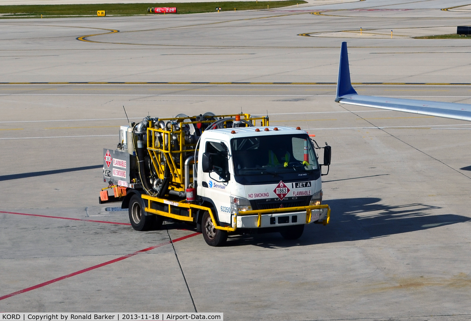 Chicago O'hare International Airport (ORD) - Refueling truck at O'Hare