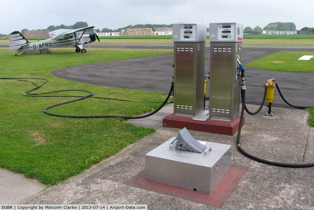 EGBR Airport - Fuelling station Breighton Airfield July 14th 2013.