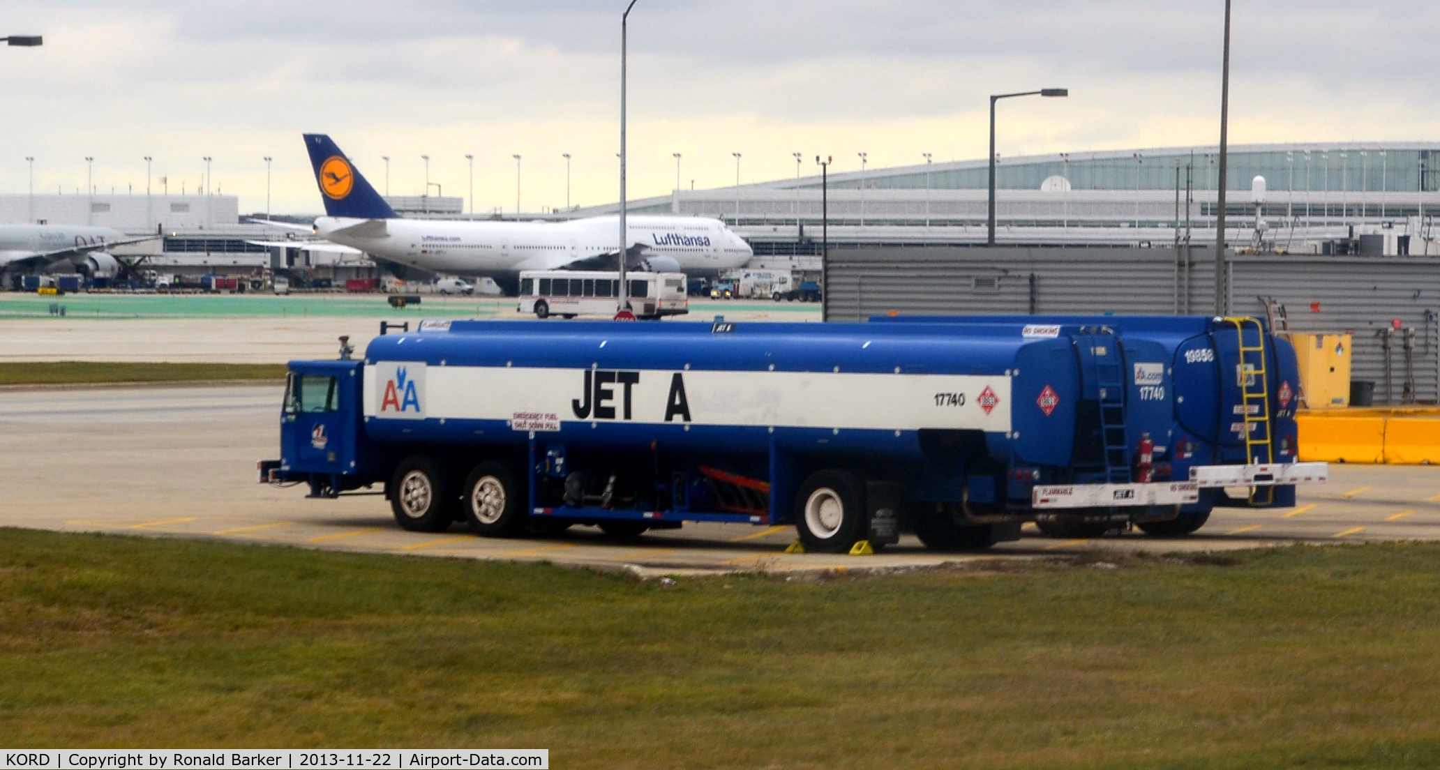 Chicago O'hare International Airport (ORD) - American fuel truck 17740 at O'Hare