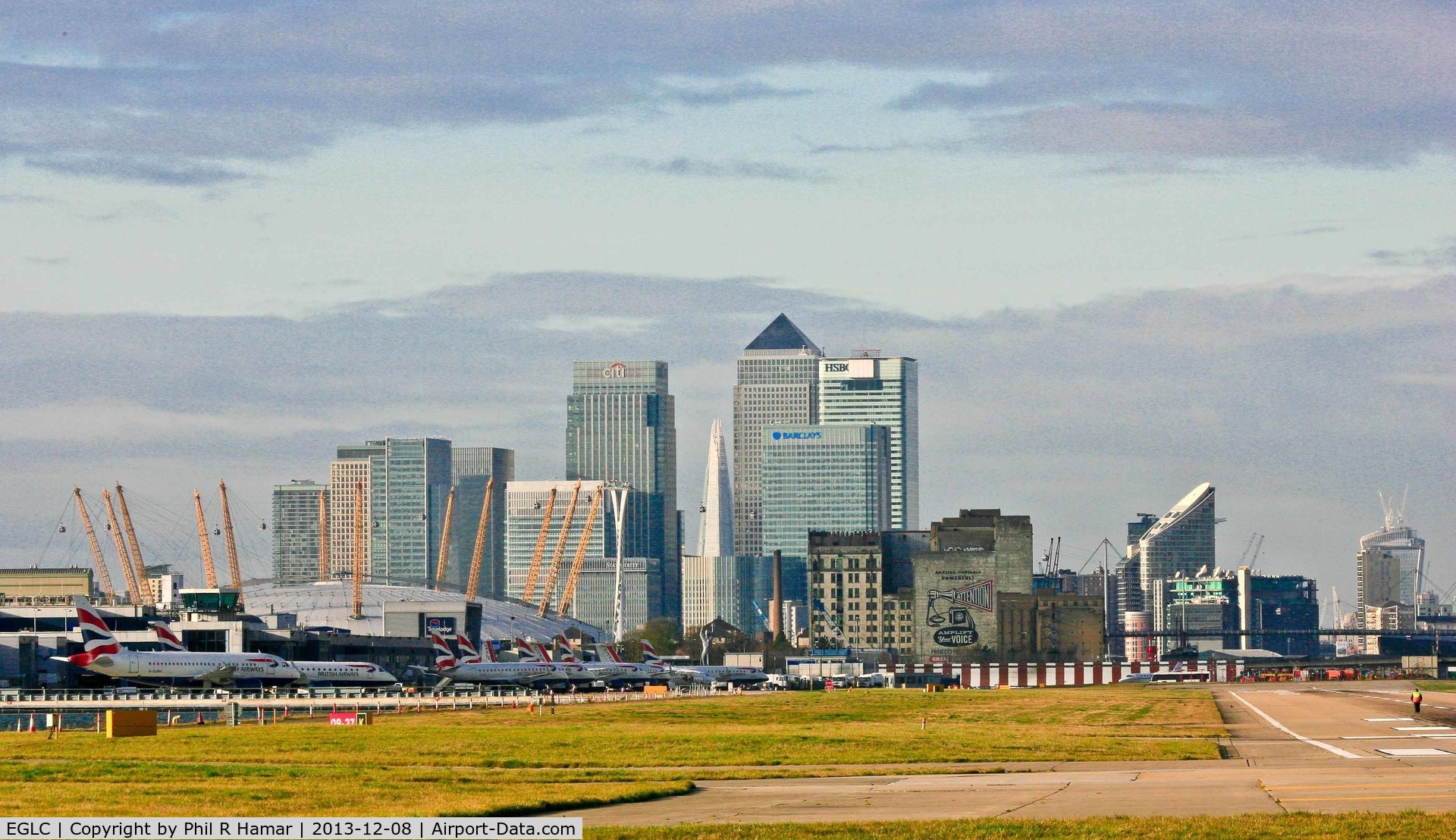 London City Airport, London, England United Kingdom (EGLC) - It's after noon on Sunday 8/12/2013 & LCY is opening up.