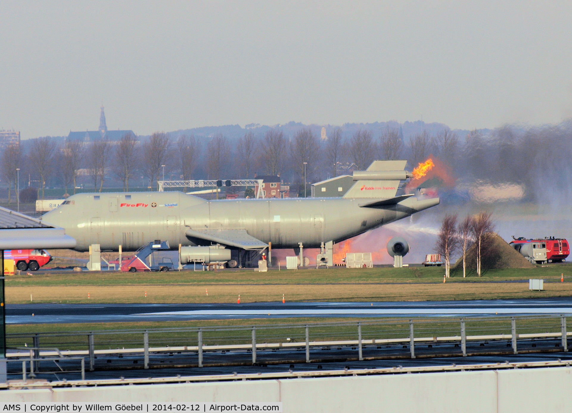 Amsterdam Schiphol Airport, Haarlemmermeer, near Amsterdam Netherlands (AMS) - Fire Drill on Schiphol Airport